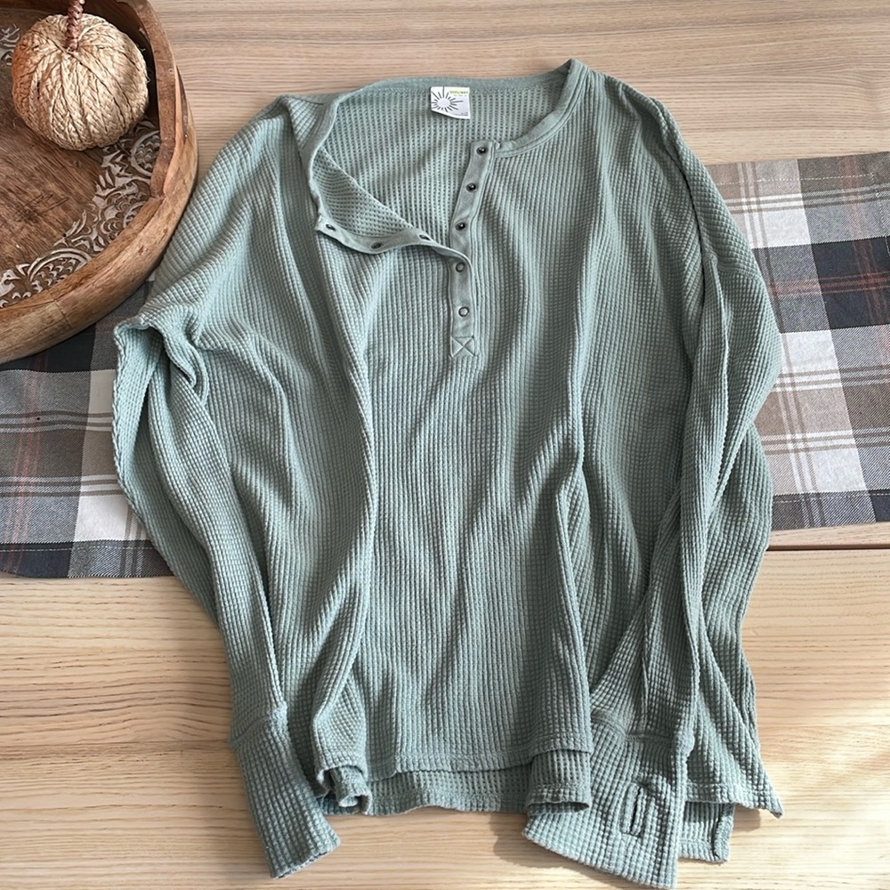 Mint Seafoam Aerie Offline Henley